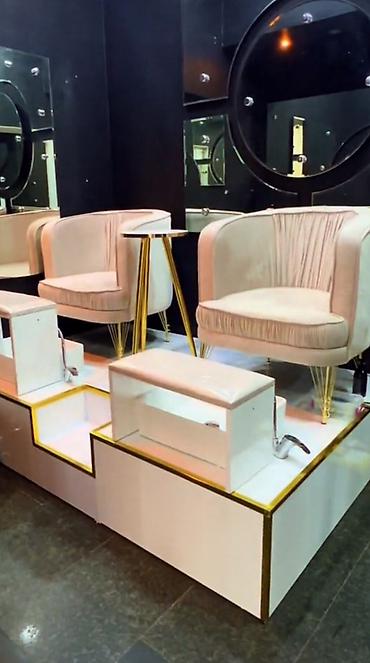 Salon, tibbi mebel: Salon üçün pedikür stansiyası – 2 yerlik - İnteqrə olunmuş iki — 1