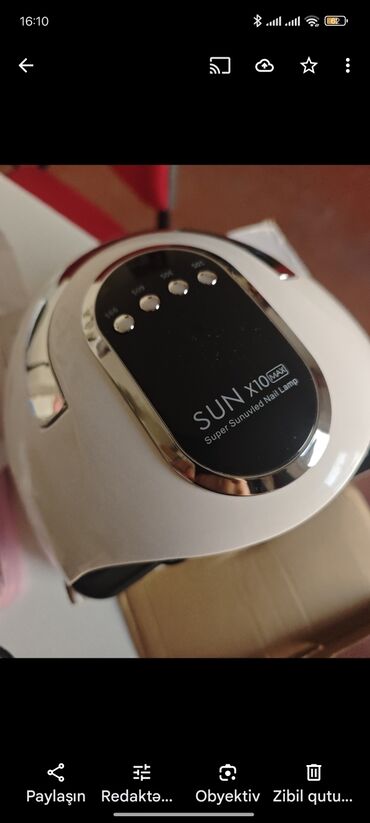 Dırnaq qurutma lampaları: SUN MATE50 və ya SUN X10 Max markalı bu UV/LED dırnaq lampası