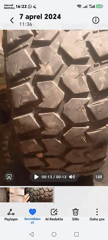 su nəqliyati: Yolsuzluq (off-road) protektor naxışlı təkər - Növ: SUV/4x4 üçün — 1