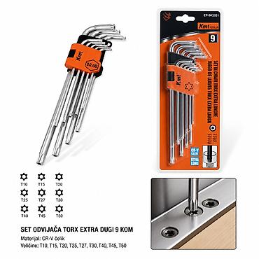 KMT Imbus ključevi metara 9363633 Set Torx imbus ključeva – ekstra