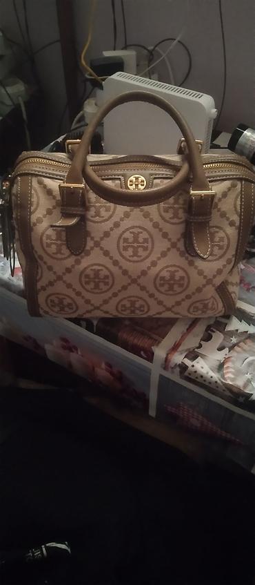 Tory Burch dizaynlı əl çantası - Material: parça korpus, kənar və