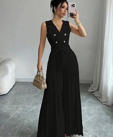 massimo dutti baletanke: Ženski elegantni kombinezon bez rukava sa plisiranim nogavicama.Dugi — 2