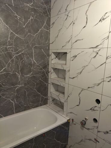 Укладка плитки: Укладка плитки в ванной | Керамогранитая плитка | Вертикальная укладка Больше 6 лет опыта — 7