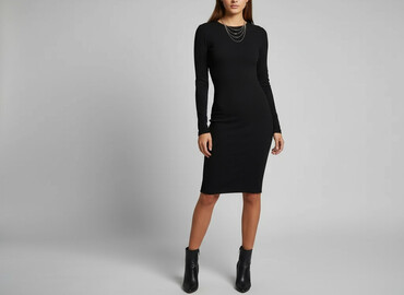 czarne sukienki midi: FB Sister, Women`s dress, size XS (EU 34)