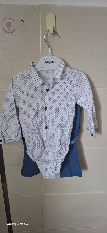 sive pantalone crna kosulja: Paket: Košulje, Za dečake, uzrast: 6-9 meseci