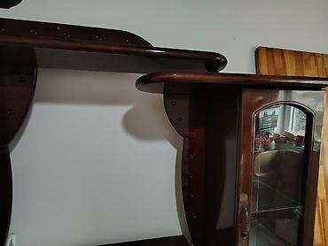 Stilske vitrine: Drvena dnevna soba – vitrina i TV komoda u kompletu - Materijal — 15