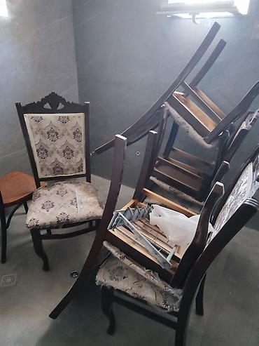 Klassik üslubda taxta stullar dəsti - Material: tünd rəngli möhkəm lalafo.az -da Klassik üslubda taxta stullar dəsti - Material: tünd rəngli möhkəm