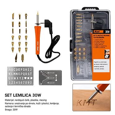 KMT Lemilica set 9361005 Opis: Višenamenski set za lemljenje i