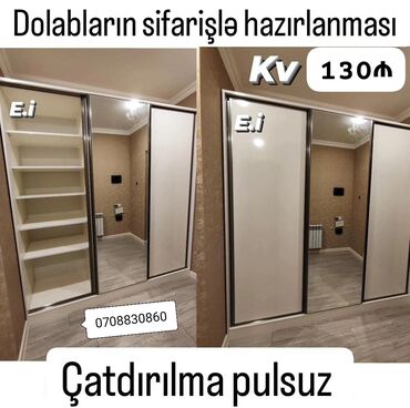 türk sobasi: *Dolabların Sifarişlə Hazırlanması 1kv 130Azn💥* Mebellərin dizayn