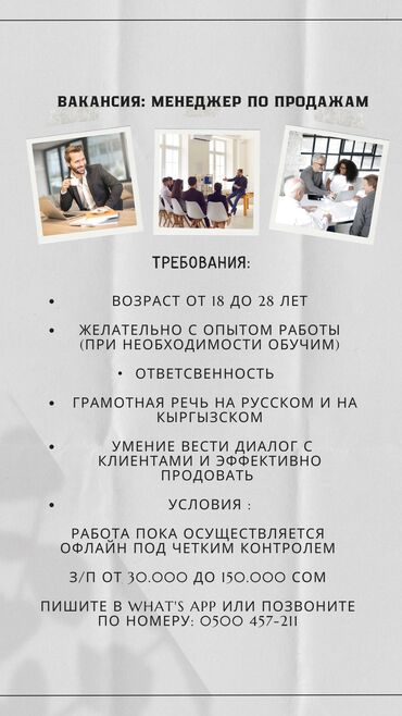 шпаклёвка продаю: Менеджер по продажам