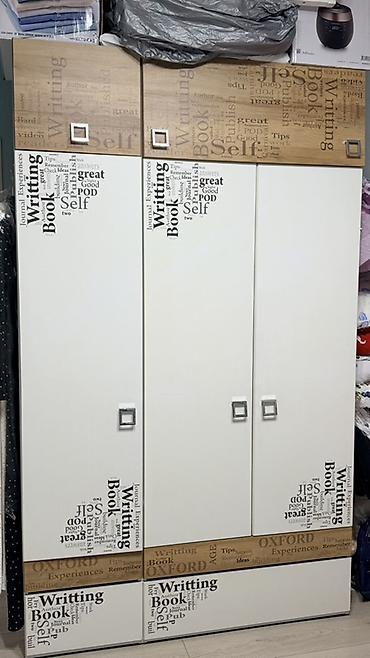 study table: Детская гарнитура, Б/у, Для мальчика, ДСП, цвет - Белый, Самовывоз — 2