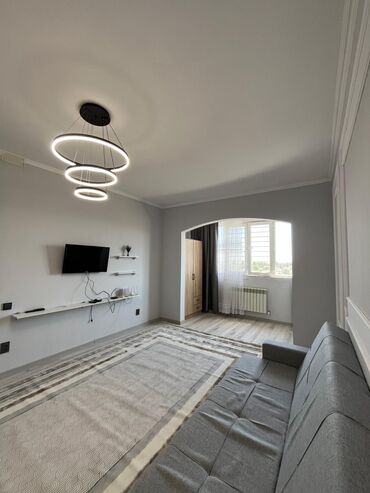 сдаю квартира көк жар: 1 комната, 45 м², 106 серия, 9 этаж, Евроремонт