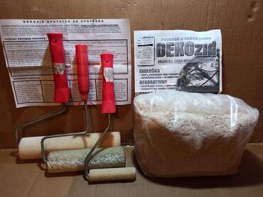 Boje i lakovi: Deko zid unutrašnji premaz (za oko 3m2) sa specijalnim valjcima za — 1