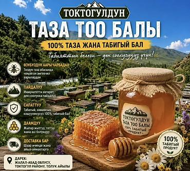 бишкек мебел: Токтогулдун Таза Тоо Балы — 100% чистый натуральный горный мёд — 1