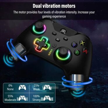 Video oyunlar üçün aksesuarlar: Nintendo Switch. Pc və Android üçün uyğundur. Titrəşimli. Bluetooth