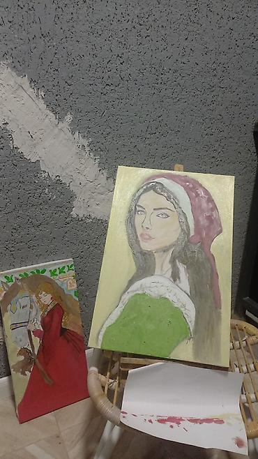 it sekilleri: Məhsul: Orijinal yağlı boya tablo – portret. çərçivəsiz. 25 azn — 2