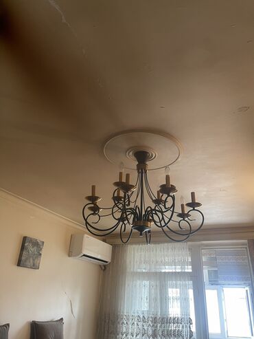 Çılçıraq, 8 lampa, Xrustal