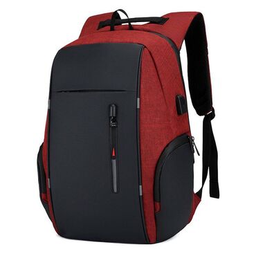 тревожный чемодан: Рюкзак RO76 красный Арт.3129 Стильный универсальный рюкзак для