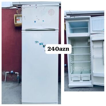 Soyuducular: İşlənmiş 2 qapılı Indesit Soyuducu Satılır, rəng - Ağ