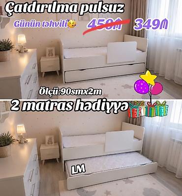 İki nəfərlik çarpayılar 2 matras hədiyyə🎁 Bir başa istehsaldan✔️