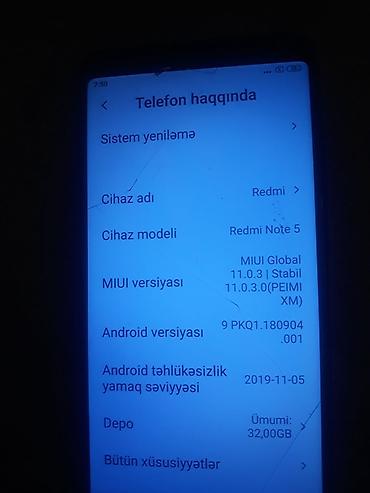 redmi note 5 432: Redmi Note 5, 32 GB, rəng - Qara, Barmaq izi — 2