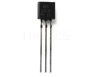 транзисторы: Транзистор триодный BS208 45 в, 0.23A, 0,7 Вт, TO-92 - цена за 1