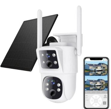 купить фотоаппарат маленький: Камера 3MP 4G с солнечным панелем "TZ-SJ3334EU" 3MP 4G PT Камера с