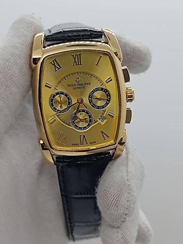 Aksesuarlar: Patek Philippe Geneve kişi saatı – klassik tonno (yastıq formalı) — 9
