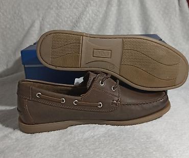 imac obuca: Muške kožne mokasine/boat cipele – AM Shoe Company 45. Akcija super — 7