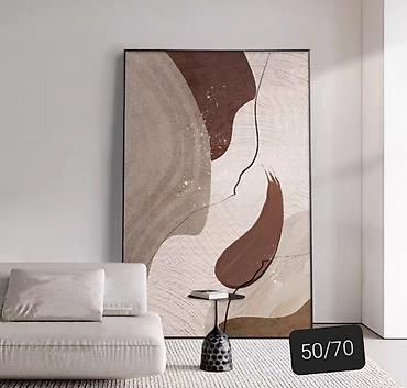 Картины: Абстрактные картины в рамах - Современные настенные постеры/холсты с — 10