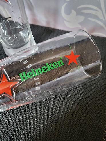 Čaše: Case nove za pivo Heineken 0,350 L . Nove case komada 6 u ceni — 11