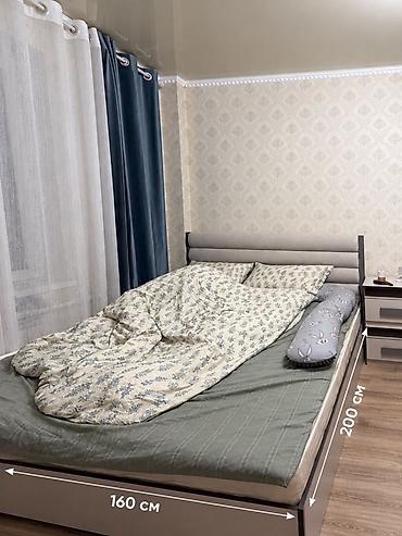 Двуспальная кровать с матрасом 160×200 см Матрас ортопедический -