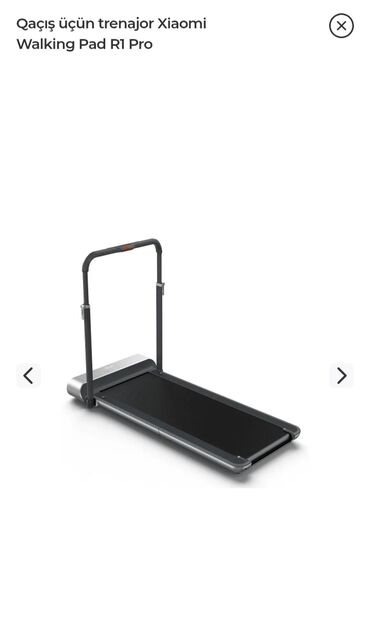 kreditle qarmon: Xiaomi WalkingPad R1 Pro qaçış trenajoru, evdə və ya ofisdə idman