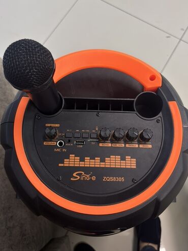 qarmon mikrafonu: Portativ karaoke akustik sistemi – Sing-e ZQS8305 - Güclü qüllə tipli