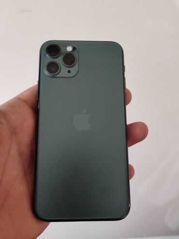 Apple iPhone: IPhone 11 Pro, Б/у, 256 ГБ, Alpine Green, Защитное стекло, Чехол, 72 %