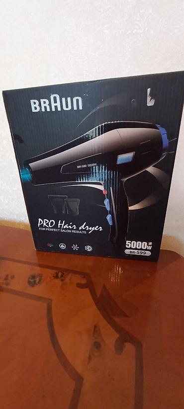blender braun: Braun PRO Hair Dryer BR-599 - Güc: 5000 W (qutuda qeyd olunub) - — 2