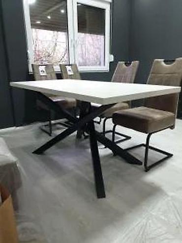 Stilski trpezarijski stolovi: TRPEZARIJSKI STO MODEL S2 IZRADA PO MERI | Kontakt telefon — 2