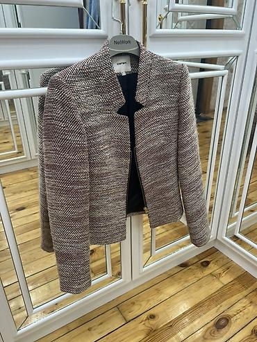 meta eynək: Koton qadın jaketi - Model: qısa, açıq önlü (qapamasız) bouclé/tweed — 2