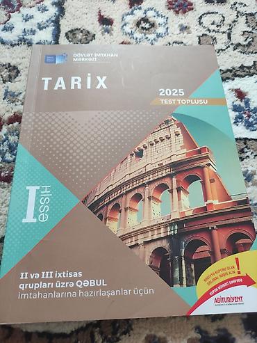 Testlər: Məhsul: “Tarix – 2025 Test Toplusu”, I hissə Nəşriyyat: Dövlət — 1