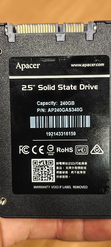 samsung 256gb ram 16: Apacer Panther 2.5" SSD – 240GB - Model: Apacer Panther - — 3