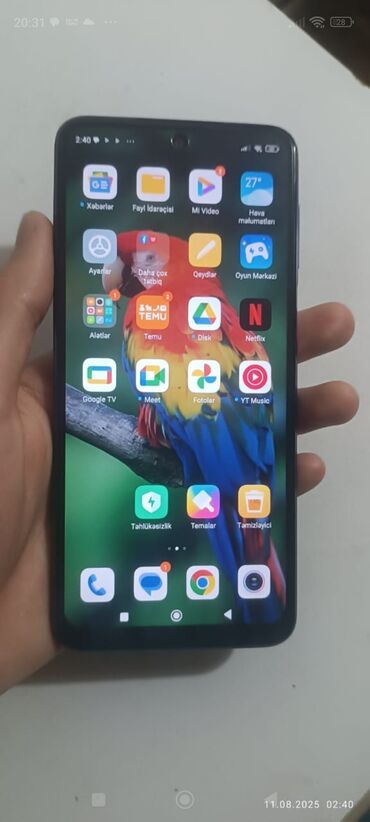 Redmi: Redmi Note 9 Pro, 128 GB, rəng - Göy, Barmaq izi
