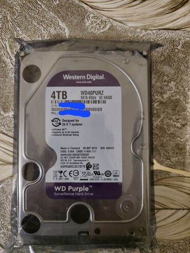 Жёсткие диски (HDD): Жёсткий диск (HDD) Western Digital (WD), 4 ТБ, Новый