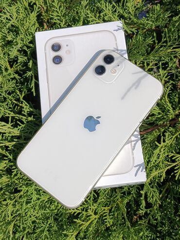 iphone 5 ekranı: IPhone 11, 128 GB, Ağ, Simsiz şarj, Face ID, Zəmanət