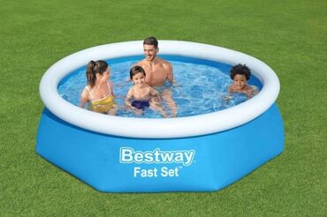 надувной бассейн цена: Бассейн надувной Bestway Fast Set Pools 305х66 см (57456 BW)