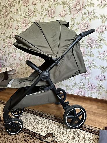 Коляски: Прогулочная коляска Luxmom Libra в оливковом цвете. Стильная и — 3
