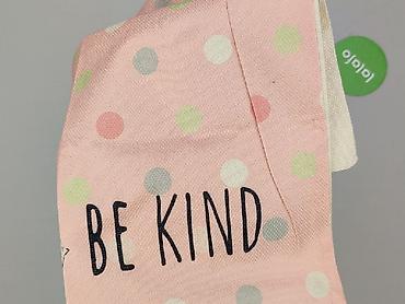 elastan materiał: Różowy komin/chusta dziecięca na szyję z napisem „BE KIND”. - — 4
