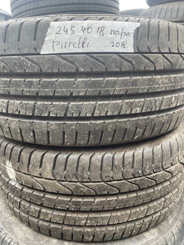 Шины: Шины 245 / 40 / R 18, Лето, Б/у, Пара, Легковые, Pirelli