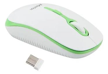 tp link 2 antenli modem: Meetion R547 simsiz kompüter siçanı - Rəng: ağ-yaşıl - Bağlantı: 2.4 — 1