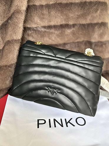 Torbe: Pinko torba – model sa prepoznatljivim Love Birds okovom - Materijal — 2