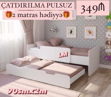 Dolablar: Oğlan və qız üçün, Çarpayı, Matras ilə, Siyirməli